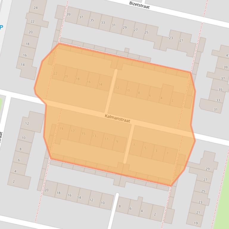 Kaart van postcodegebied 5102BM.