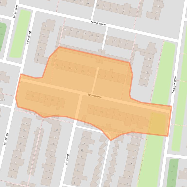 Kaart van postcodegebied 5102BN.