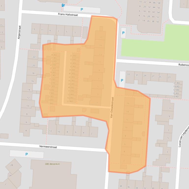 Kaart van postcodegebied 5102DD.