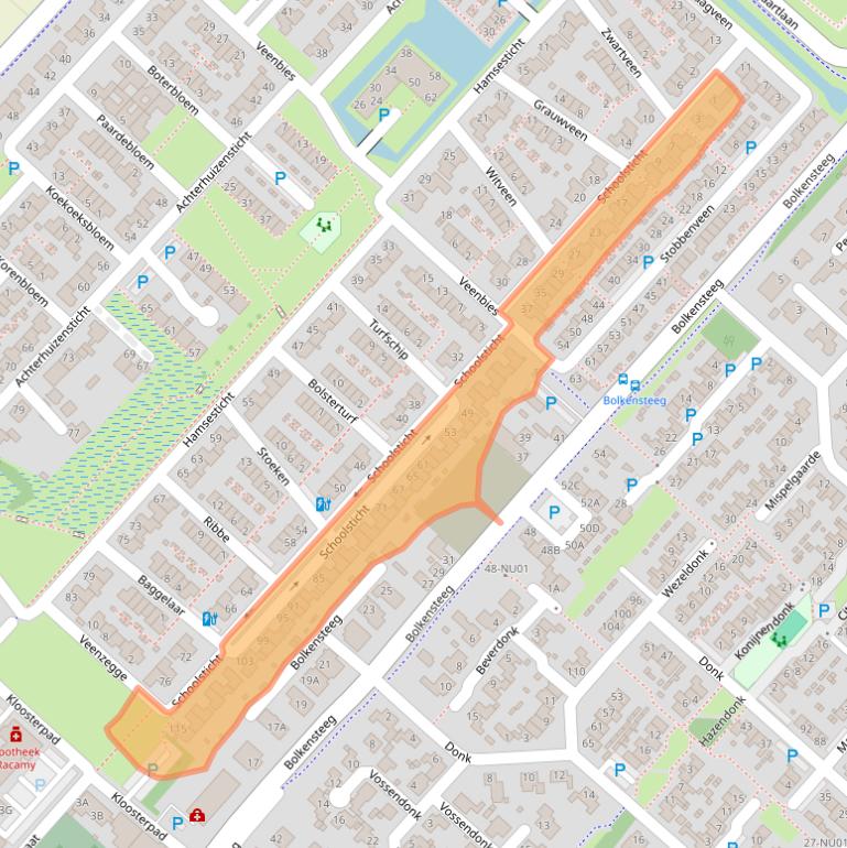 Kaart van postcodegebied 5102GD.