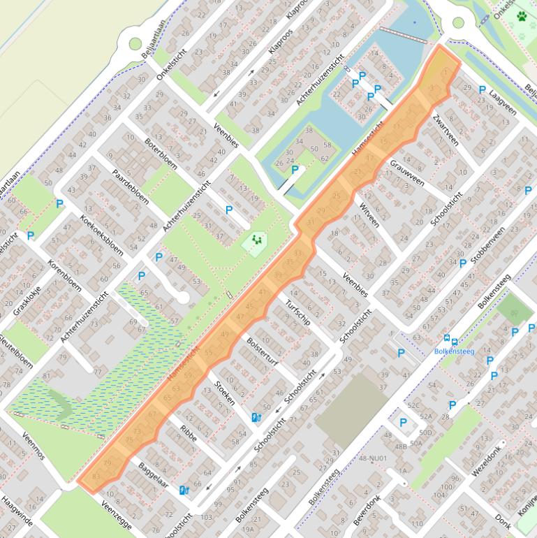 Kaart van postcodegebied 5102GN.