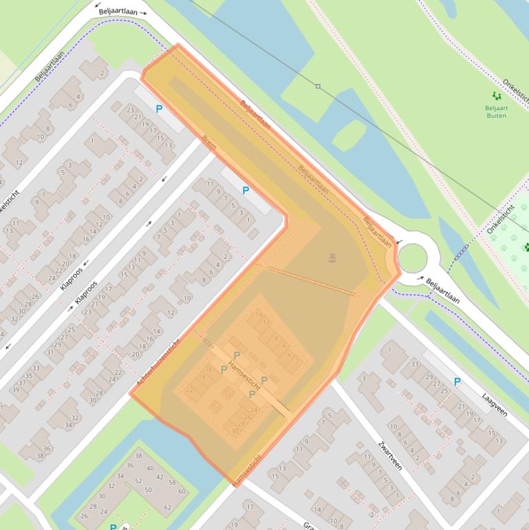 Kaart van postcodegebied 5102GP.