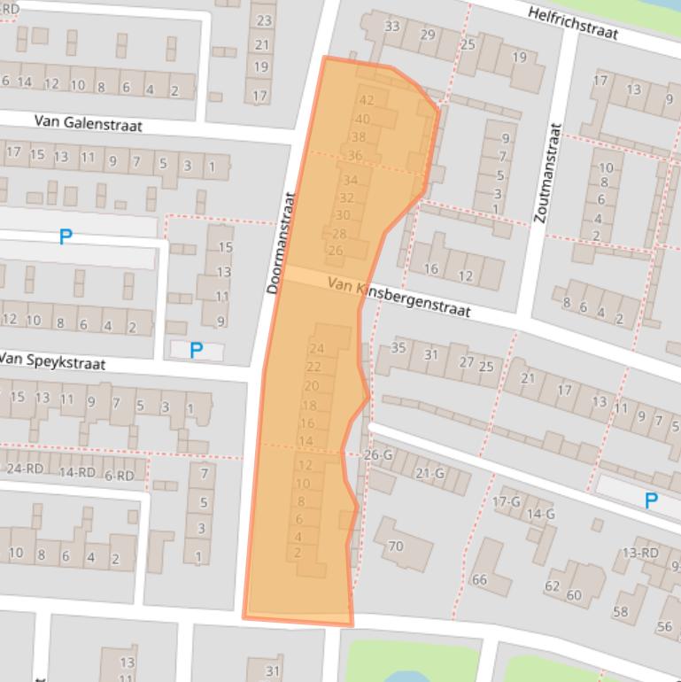 Kaart van postcodegebied 5102VD.