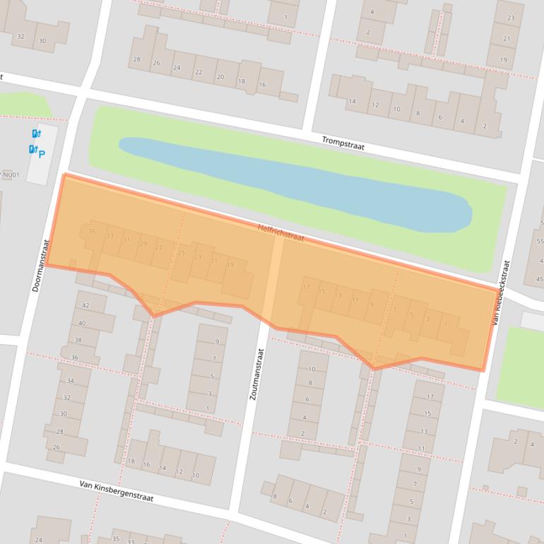 Kaart van postcodegebied 5102VH.