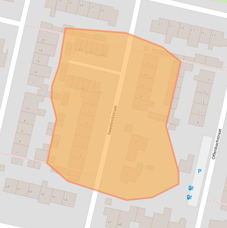 Kaart van postcodegebied 5102XG.