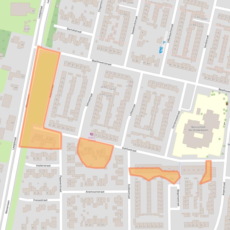 Kaart van postcodegebied 5102ZC.