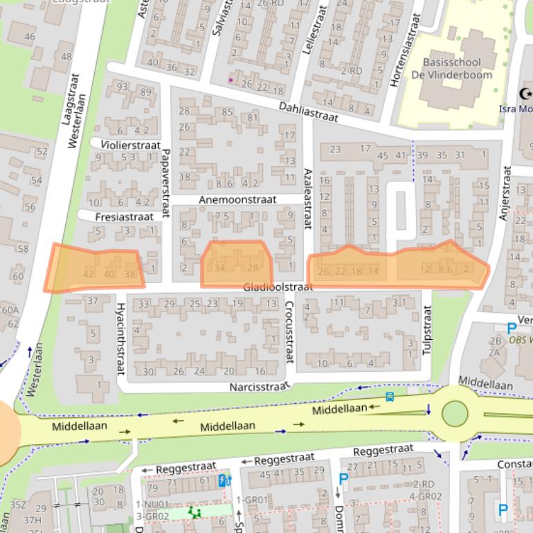 Kaart van postcodegebied 5102ZM.