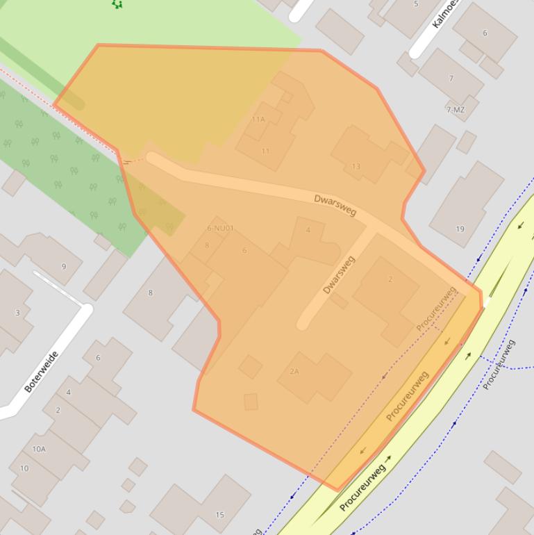 Kaart van postcodegebied 5103BE.
