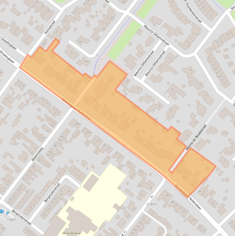 Kaart van postcodegebied 5103BK.