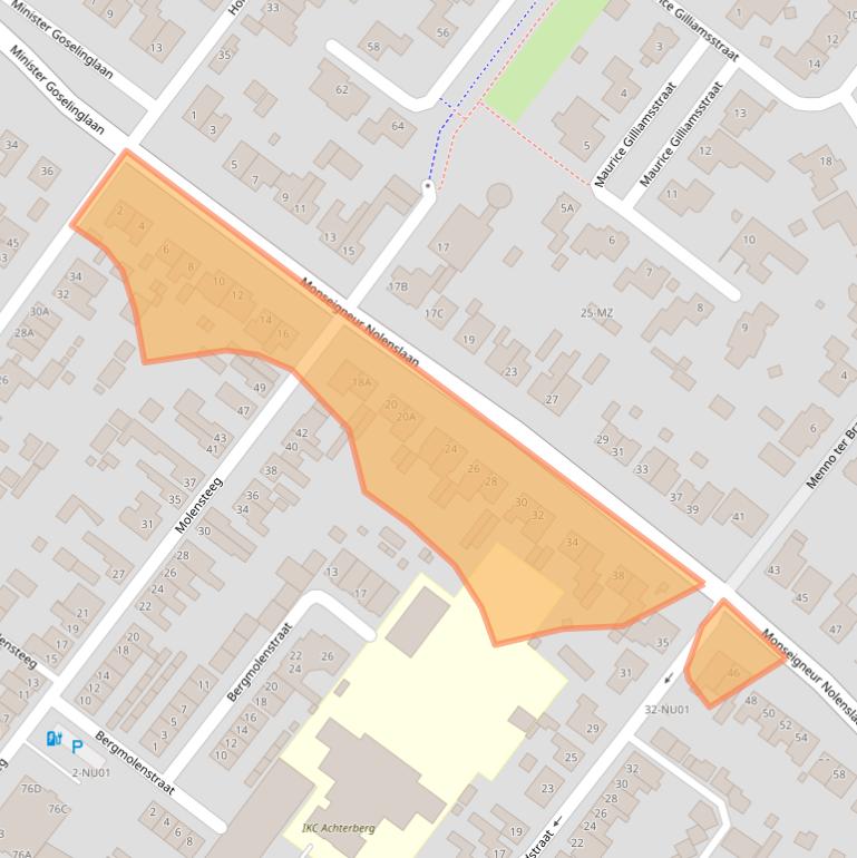 Kaart van postcodegebied 5103BM.