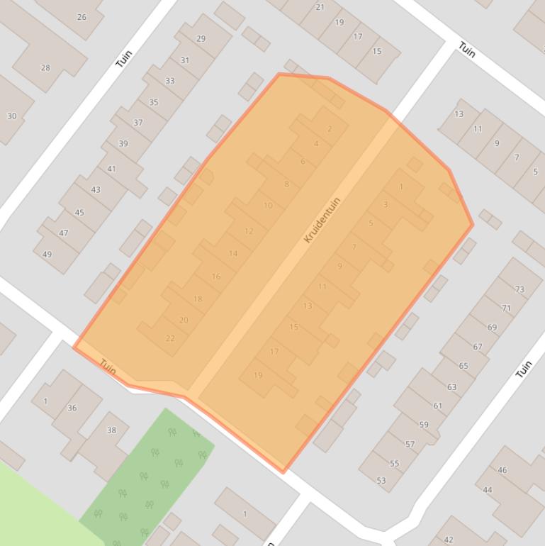 Kaart van postcodegebied 5103CJ.