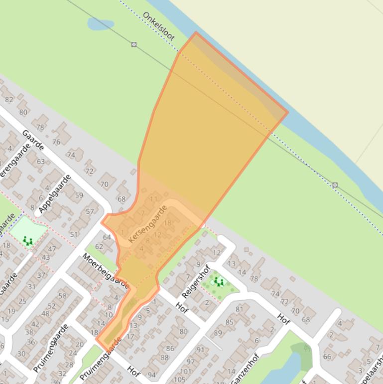 Kaart van postcodegebied 5103EM.