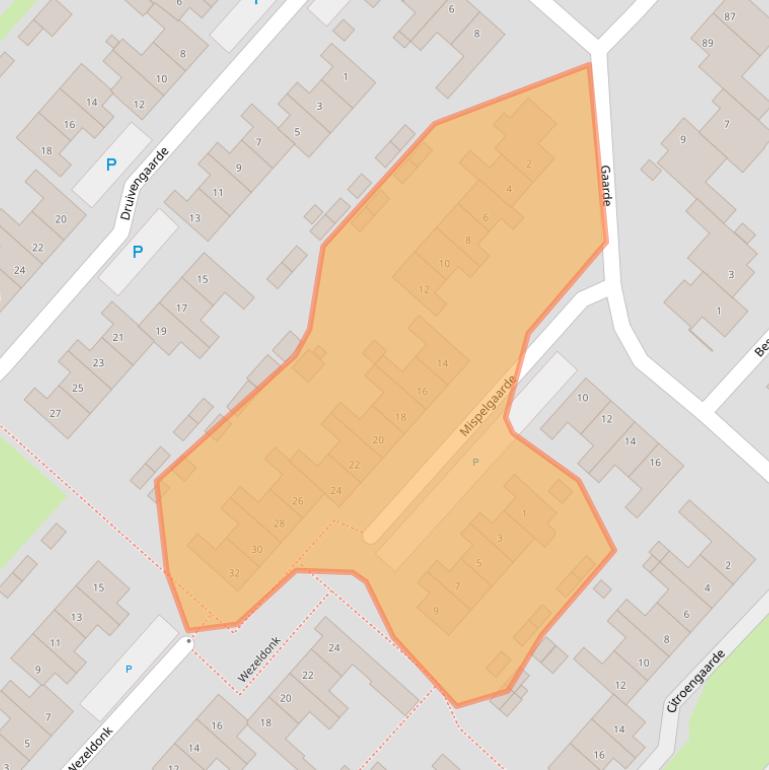 Kaart van postcodegebied 5103ES.