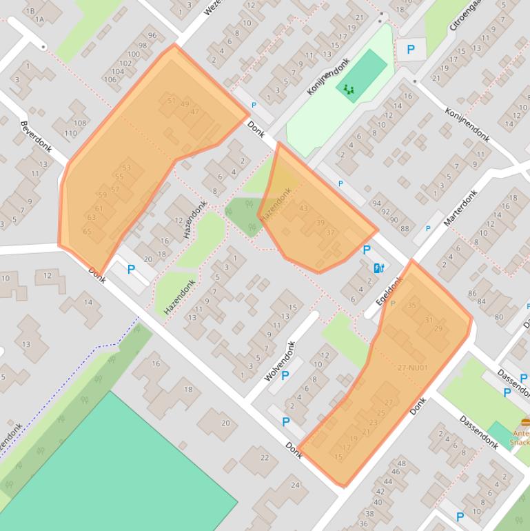 Kaart van postcodegebied 5103GB.