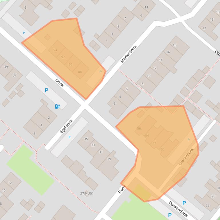 Kaart van postcodegebied 5103GD.