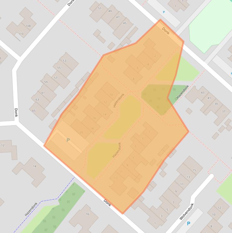 Kaart van postcodegebied 5103GH.