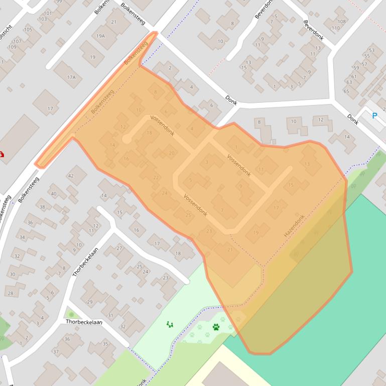 Kaart van postcodegebied 5103GK.