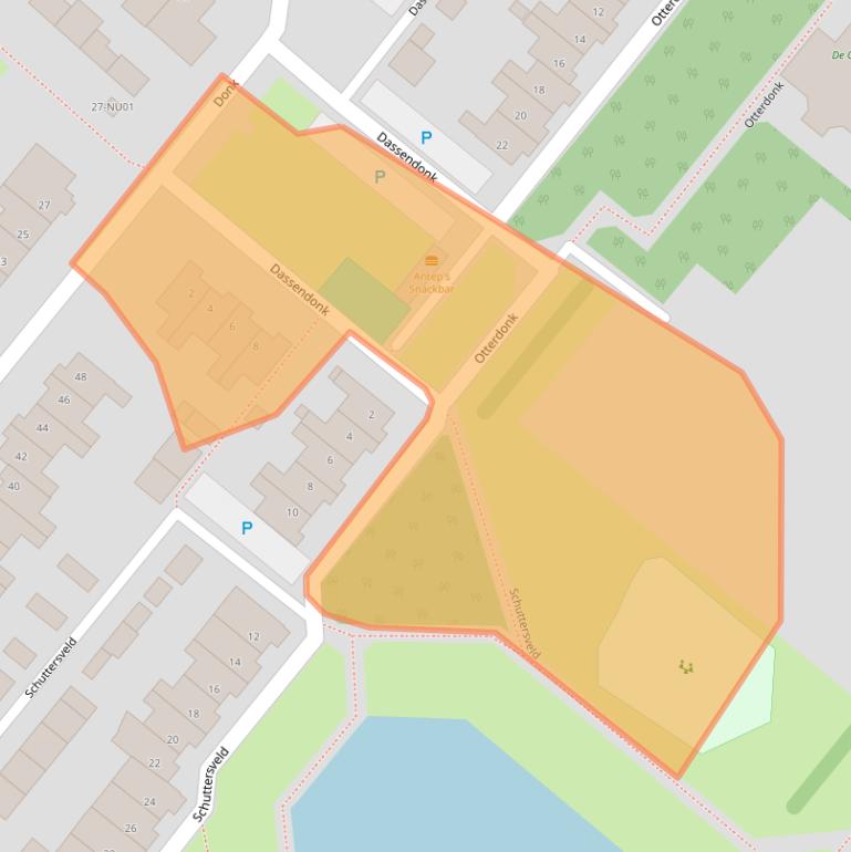 Kaart van postcodegebied 5103GL.