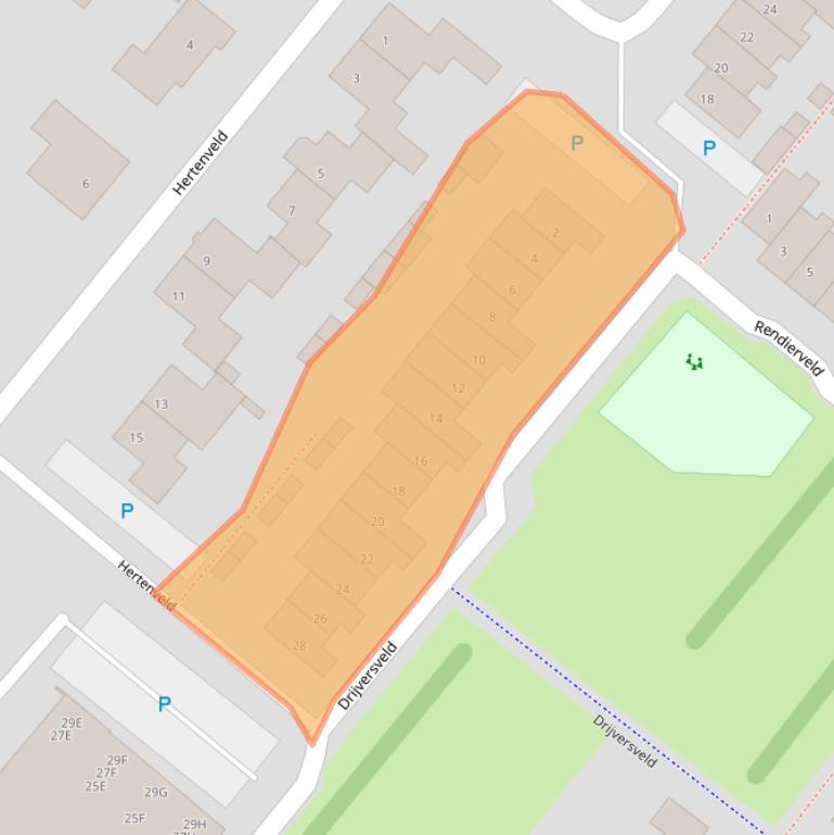 Kaart van postcodegebied 5103HK.