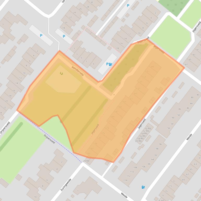 Kaart van postcodegebied 5103HN.