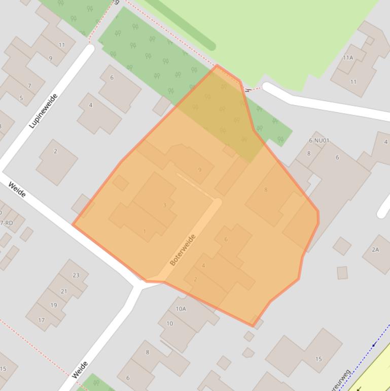 Kaart van postcodegebied 5103JH.