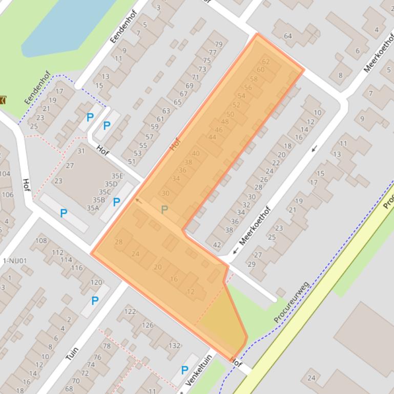 Kaart van postcodegebied 5103KL.