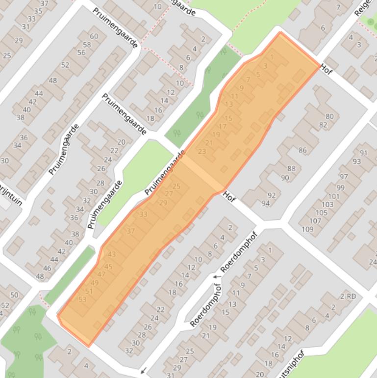Kaart van postcodegebied 5103LA.