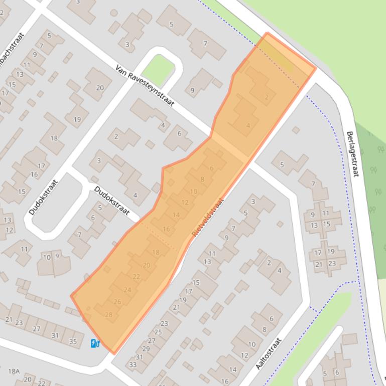 Kaart van postcodegebied 5103MK.