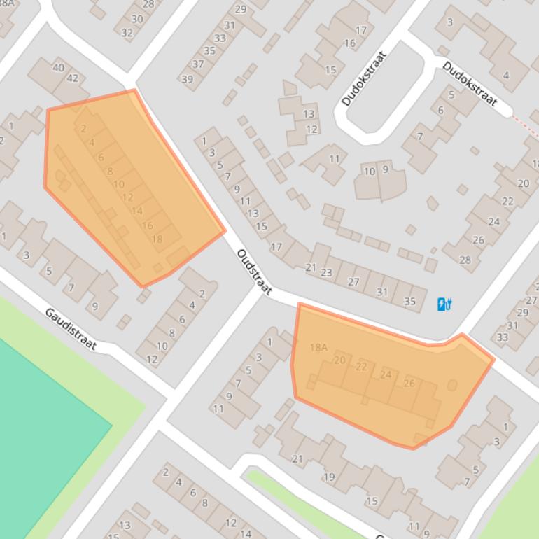 Kaart van postcodegebied 5103MN.