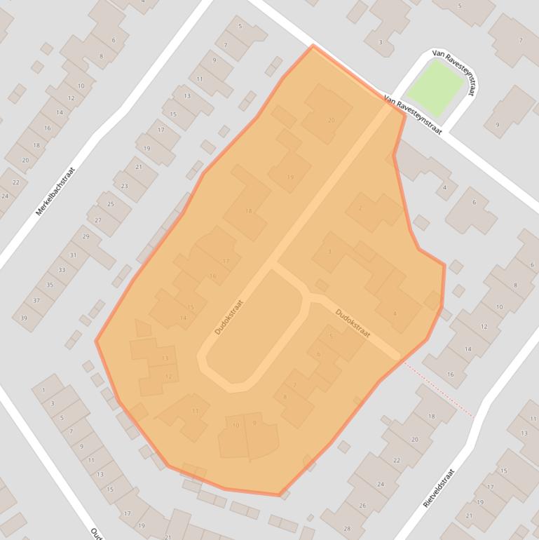 Kaart van postcodegebied 5103MS.