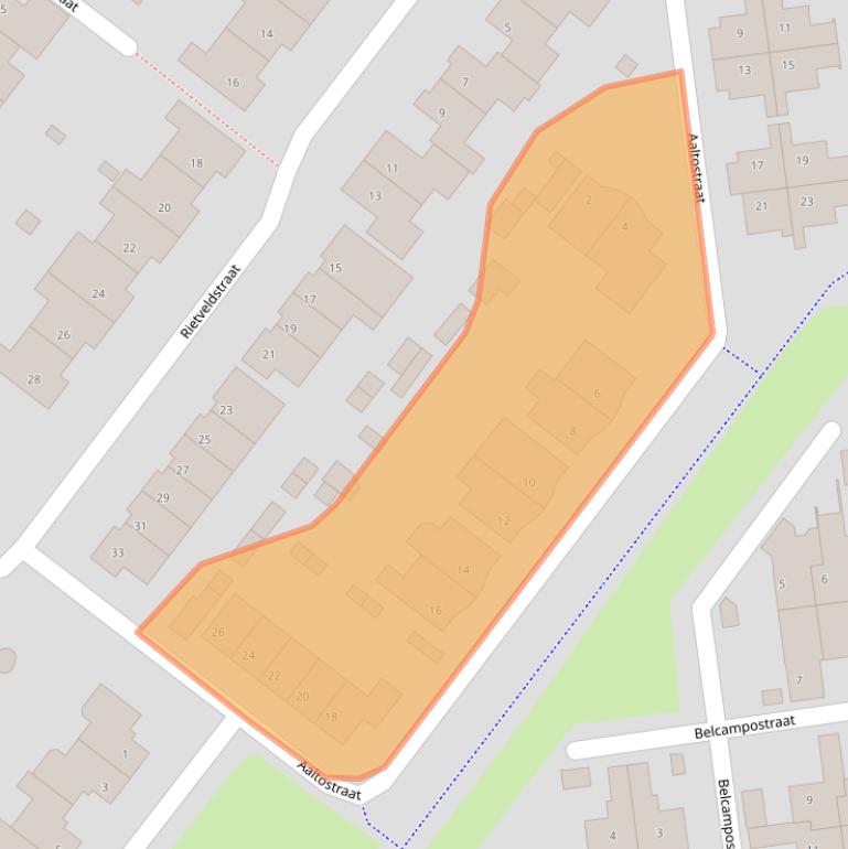 Kaart van postcodegebied 5103MX.