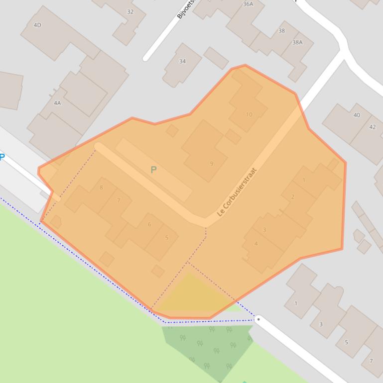 Kaart van postcodegebied 5103NP.