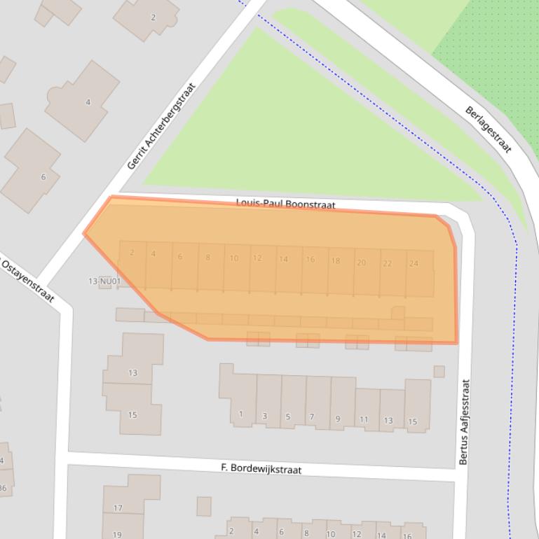 Kaart van postcodegebied 5103PE.