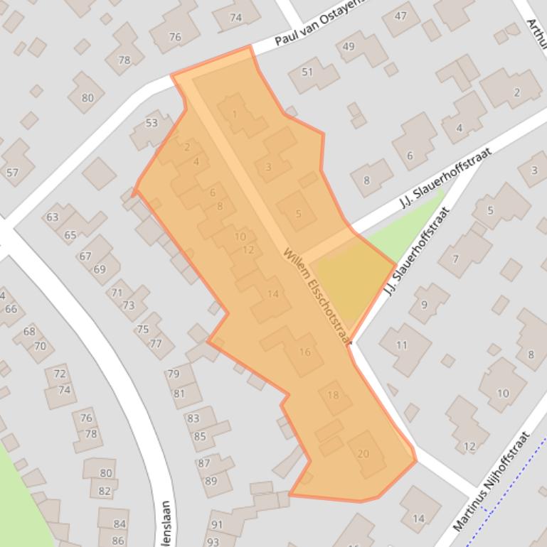 Kaart van postcodegebied 5103PM.