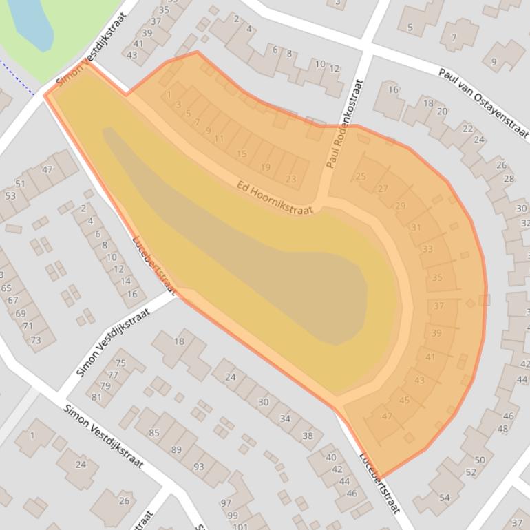 Kaart van postcodegebied 5103RA.