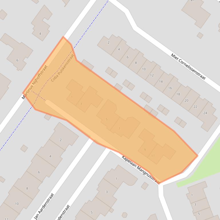 Kaart van postcodegebied 5103SH.