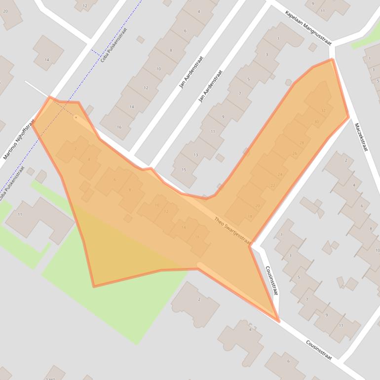 Kaart van postcodegebied 5103SK.