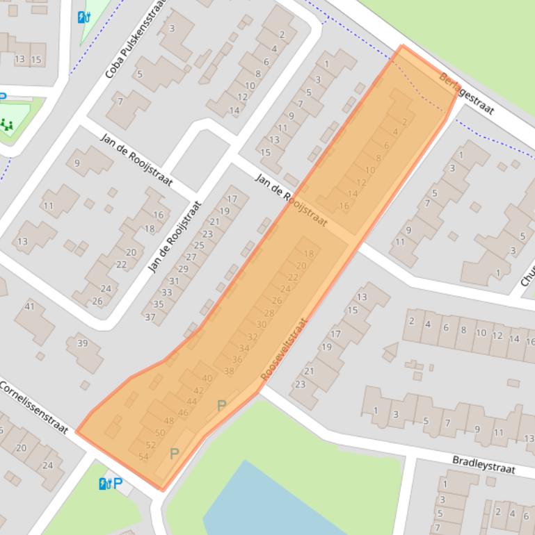Kaart van postcodegebied 5103TC.