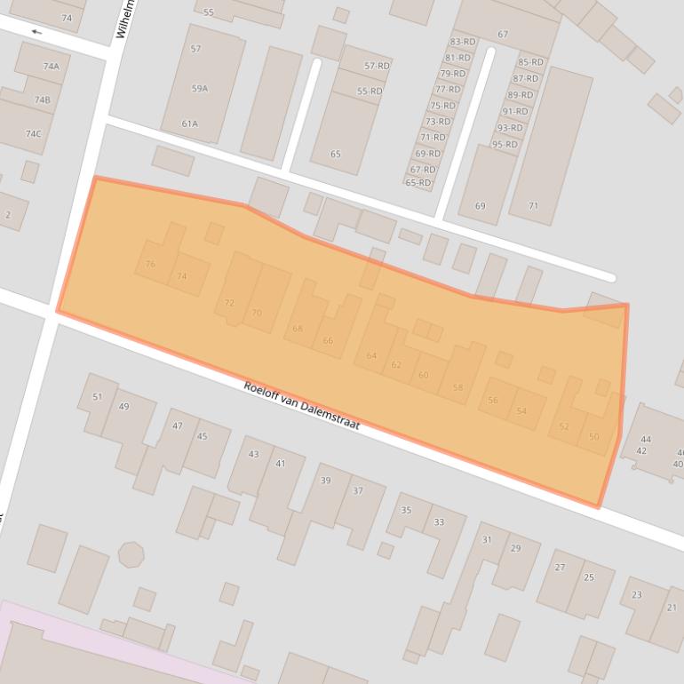 Kaart van postcodegebied 5104AN.