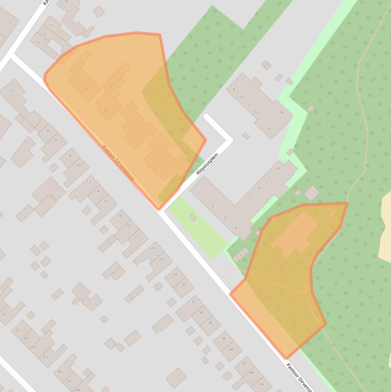 Kaart van postcodegebied 5104BB.