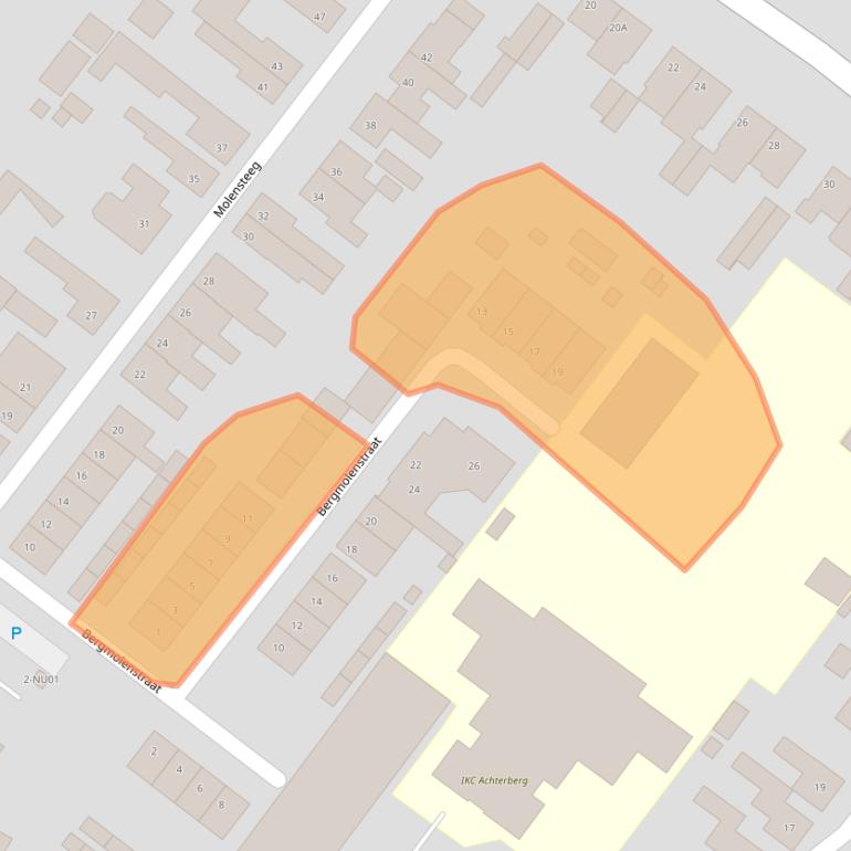 Kaart van postcodegebied 5104DX.