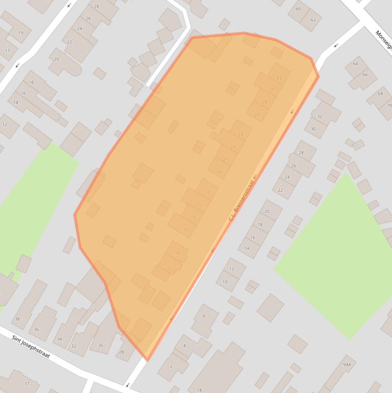 Kaart van postcodegebied 5104EJ.