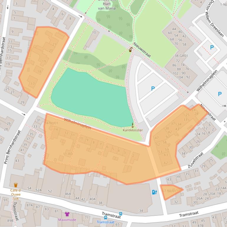 Kaart van postcodegebied 5104HB.