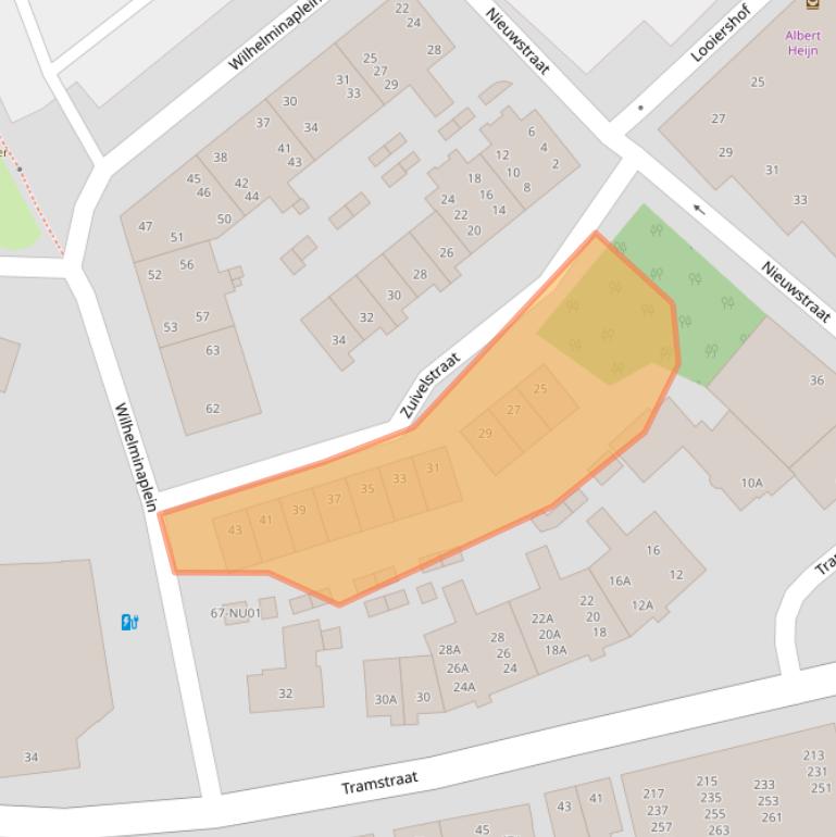 Kaart van postcodegebied 5104HZ.