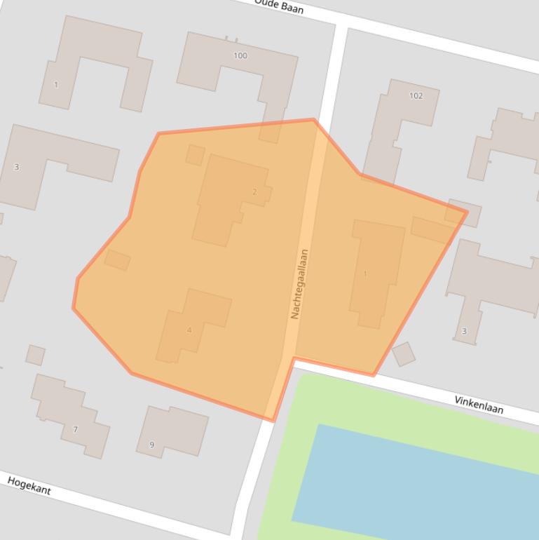 Kaart van postcodegebied 5104PC.