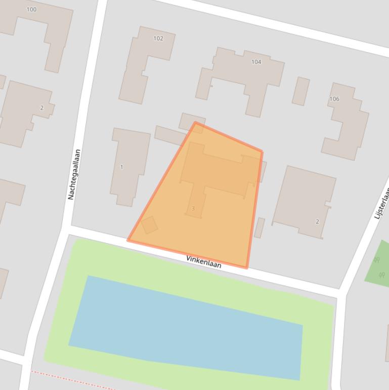 Kaart van postcodegebied 5104PD.