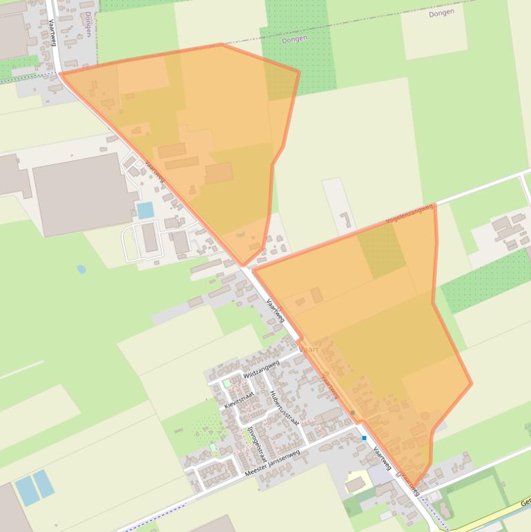 Kaart van postcodegebied 5106NB.