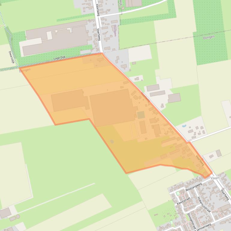 Kaart van postcodegebied 5106ND.
