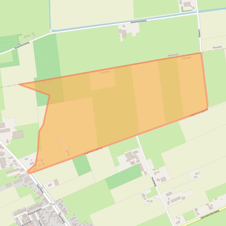 Kaart van postcodegebied 5106NH.