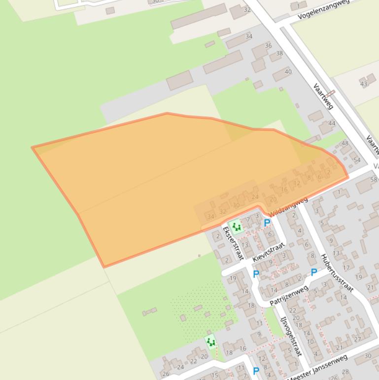 Kaart van postcodegebied 5106NP.